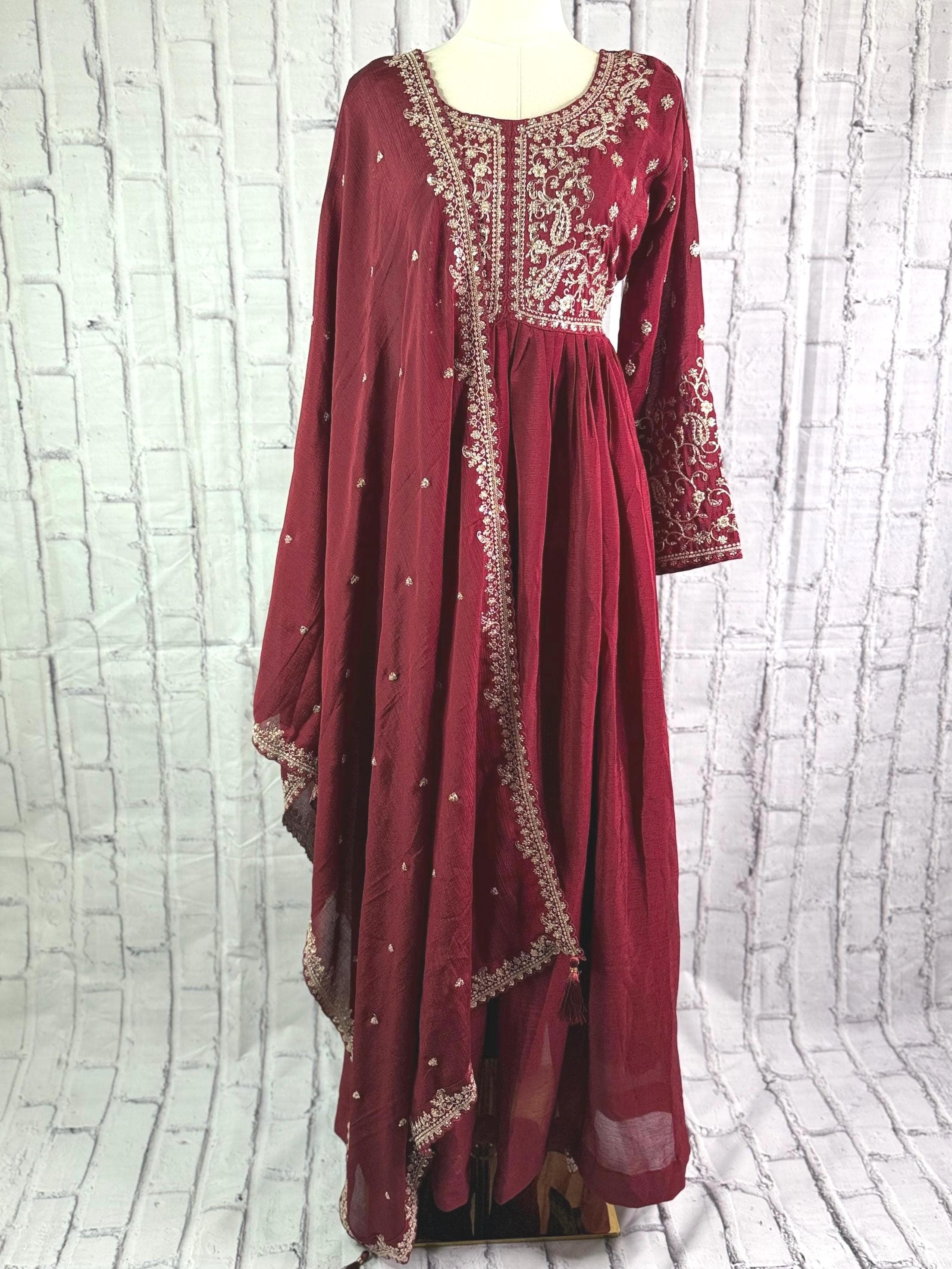 Sequin Anarkali - Etsy