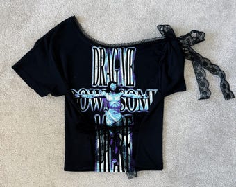 Reworked Bring Me the Horizon T-shirt | Upcycled Band Tee | Lace