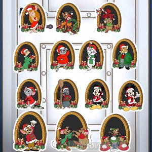 Customize Disney Mouse Porthole Christmas Magnet, Disney Xmas Very Merrytime Cruises Magnet, Mouse Hole Magnet Stateroom Door, Wish Magic