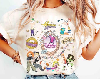 Camiseta con lazo Coquette de las películas de Disney Channel, con cabeza de Mickey, de Lizzie McGuire, de Hannah Montana, de High School Musical y del viaje familiar a WDW 2025.