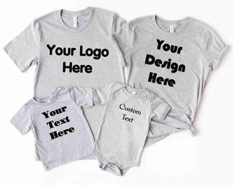 Camiseta personalizada combinando com a família, adicione seu próprio texto aqui, personalize sua camiseta com logotipo, faça sua própria camiseta, crie sua própria camiseta com texto personalizado aqui
