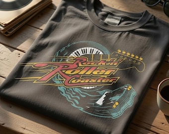 Retro Disney Rock ’N’ Roller Coaster Shirt, Disney Ride Team Tee, Aerosmith Ride Shirt, Disneyworld Park Shirt, Disneyland Family Trip Tee