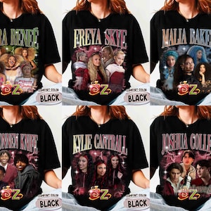 Disney Descendants Zombies Worlds Collide Tour Squad Shirt, Disney The Rise Of Red Characters Tee, Descendants Concert Summer Music Festival