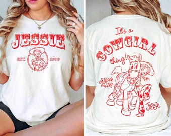 2-sided Coquette Jessie and Bullseye It's a Cowgirl Things T-shirt, Disney Pixar Toy Story Tee, Western Country Shirt, WDW Girl Trip Shirt