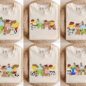 Custom Name Toy Story Family Matching T-Shirt, Disney Mom Dad Shirt, Personalized Gift Disneyland Trip, Disney Pixar Toy Story Birthday Tee