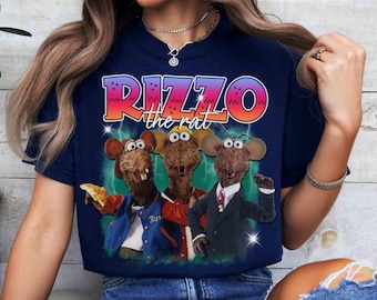 Vintage Bootleg The Muppets Rizzo the Rat T-shirt, Retro Disney Rizzo Shirt, Funny The Muppets Tee, Disneyland family Trip 2025 T-shirt