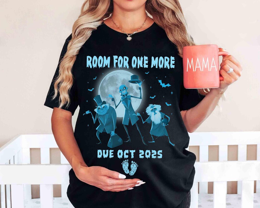 Customize Maternity Hitchhiking Ghosts Tshirt, Haunted Mansion Tee