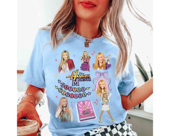 Coquette Bows Disney Channel Hannah Montana T-shirt, Disney Hannah