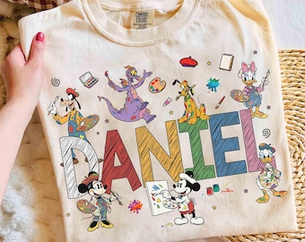 Custom Name Figment Mickey and Friends Artist Shirt, Disney Epcot International Festival of the Arts 2026  Tee, WDW Resort Family Holiday