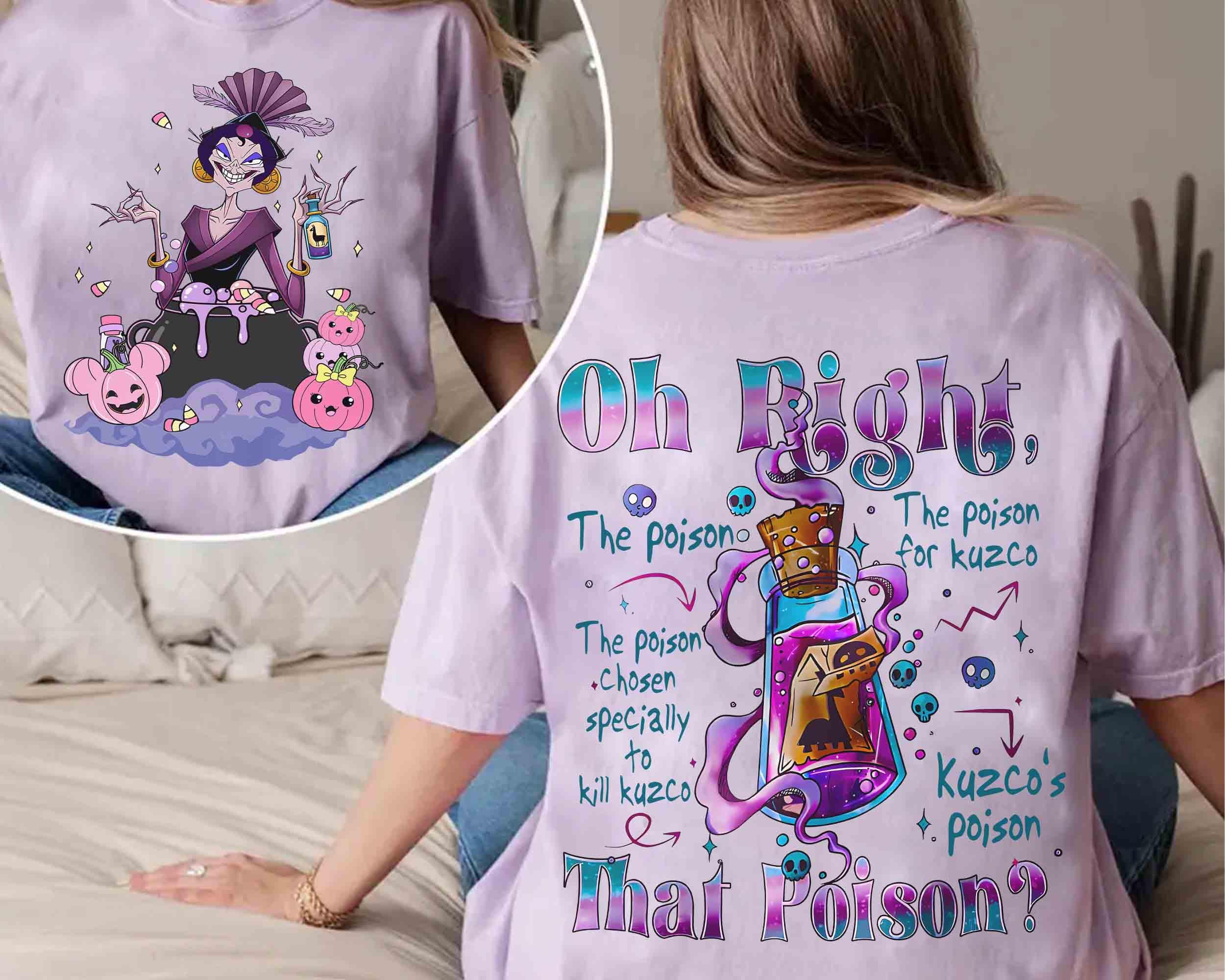 Discover Retro 2-sided Kuzco's Poison Yzma'S Extract Of Llama Shirts, Disney Villains Emperor's New Groove Tee, Krock & Yzma, Disneyland Family Gifts