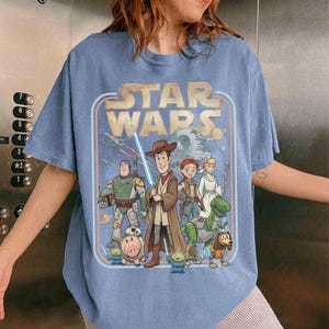 Camiseta Disney Star Wars Galaxy's Edge Que la fuerza te acompañe, Mickey y sus amigos Toy Story Winnie The Pooh Muppet Cosplay Star Wars Camiseta imagen 7