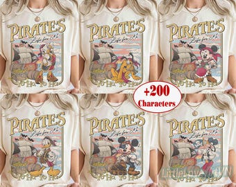 Camiseta de "Yo Ho Yo Ho A Pirate's Life For Me", Piratas del Caribe de Disney, Camiseta de Mickey y Minnie Disney Cruise, Camiseta de Disney Pirate Cruise