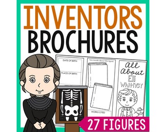 Famous Inventors for Kids Brochure Project | Homeschool Science and History Worksheets | Science Unit Study
