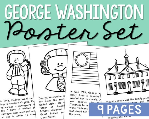 GEORGE WASHINGTON Social Studies Printables  Homeschool