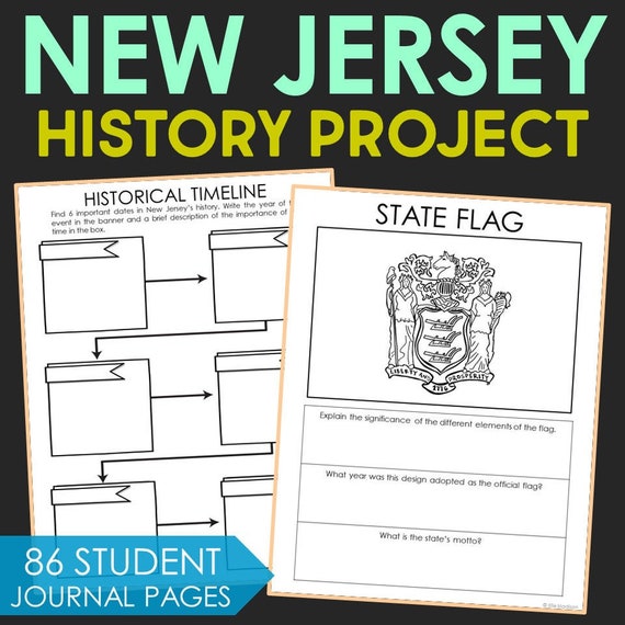 new jersey social studies state history project homeschool etsy