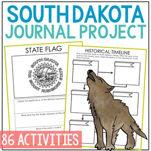 SOUTH DAKOTA State History Project Activity | Social Studies Unit Study Lesson Plans | 5th 6th 7th Grade | Homeschool Printable Worksheets