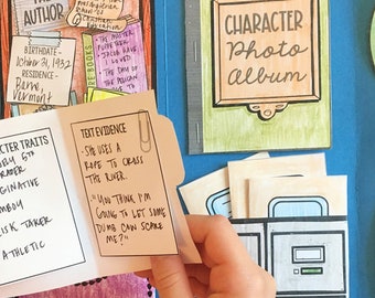 Novel Study Lapbook for Kids | Creative Book Report Project | Homeschool Printable Notebook Pages | Language Arts Lesson Plans | Read Aloud