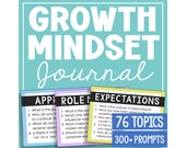Growth Mindset Journal for Teens | Homeschool Language Arts Curriculum | Writing Prompts for Teens | High School Creative Writing