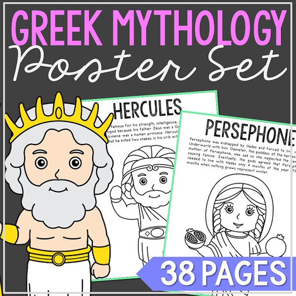Greek Mythology Printables Etsy