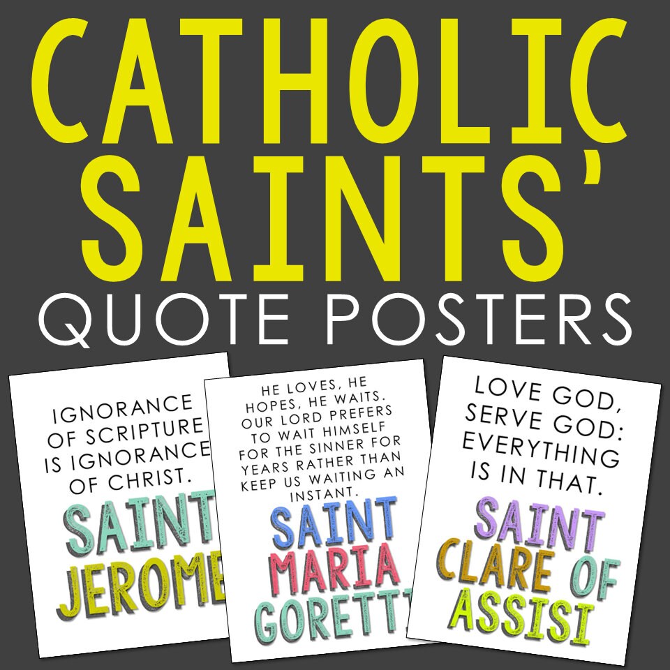 CATHOLIC POSTERS BUNDLE and Coloring Pages Church for Kids Etsy Canada