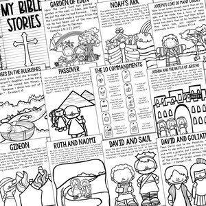 BIBLE STORY Posters Activity | Bible Verse Art for Kids | Homeschool ...
