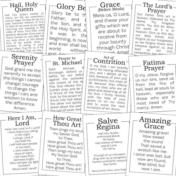 How Great Thou Art Hymn Prayer Card How Great Thou Art Hymn Prayer Card