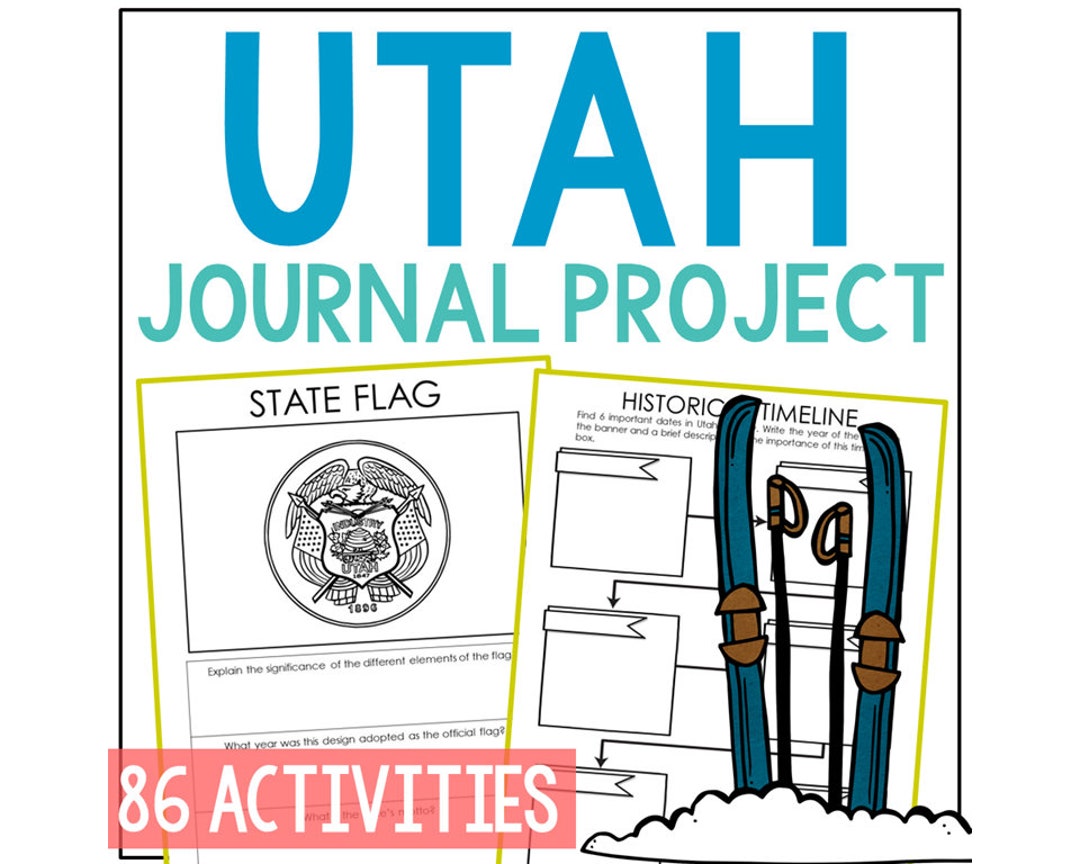 Utah State History Research Project for Kids: Printable Worksheets ...