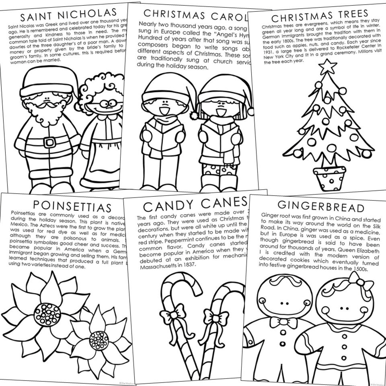 HISTORY OF CHRISTMAS Symbols Social Studies Printables Etsy