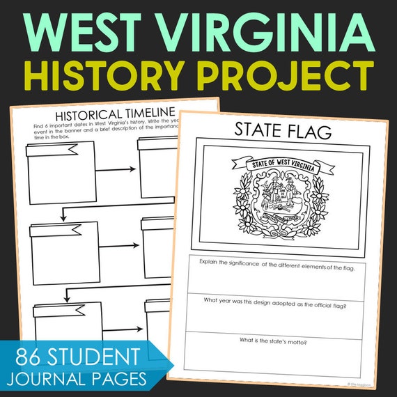 west virginia social studies state history project homeschool etsy