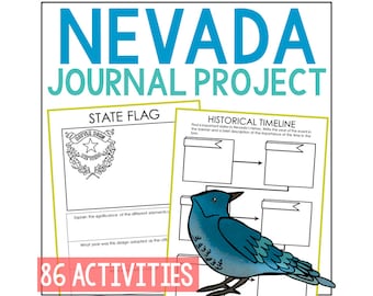 NEVADA State History Project Activity | Social Studies Unit Study Lesson Plans | 4th 5th 6th 7th Grade | Homeschool Printable Worksheets