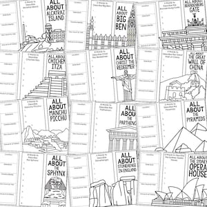 World Landmarks Research Brochure Projects for Kids | Homeschool Social ...
