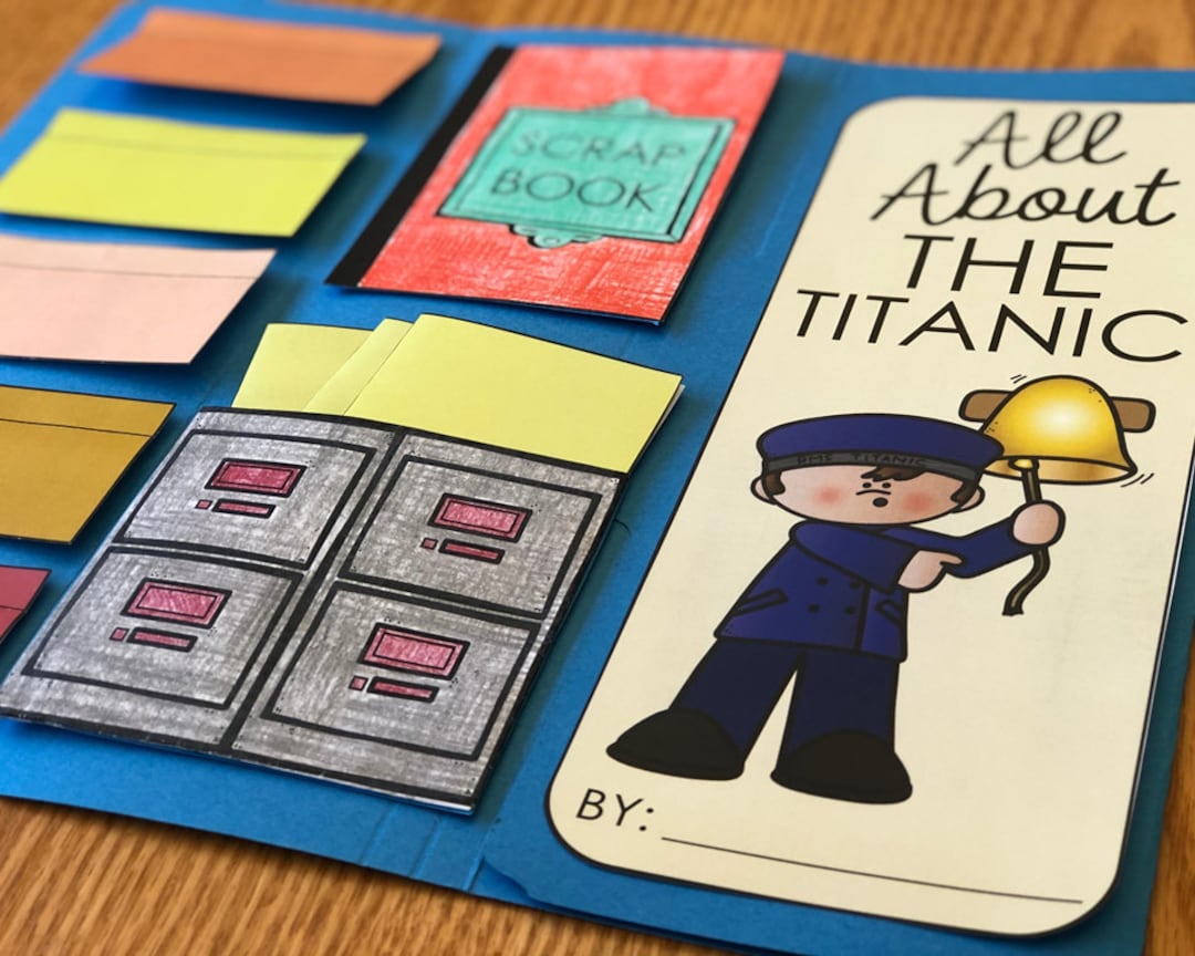 Titanic unit study lapbook activity creative history report