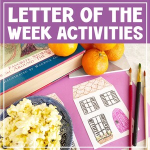 LETTRE de la SEMAINE Activités Phoniques Alphabet | Lecture préscolaire à la maison | Compétences en lecture précoce | Activités de garderie | Apprendre à lire