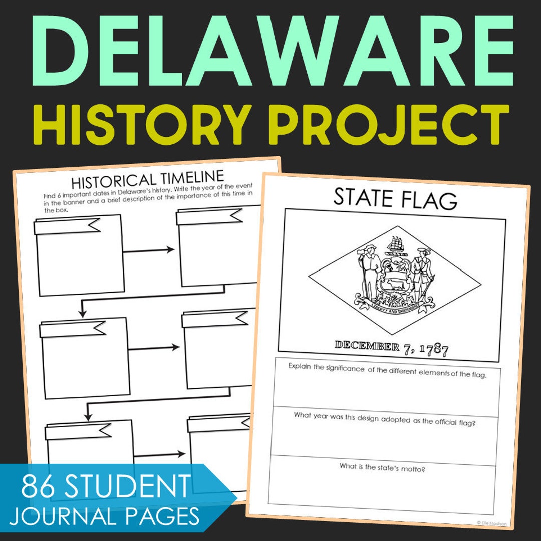 DELAWARE State History Project Social Studies Middle School Etsy