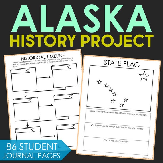 ALASKA Social Studies State History Project Homeschool Etsy