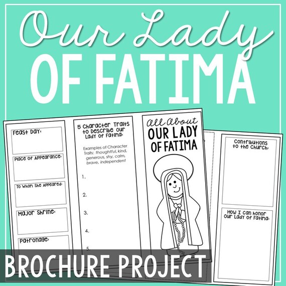 OUR LADY of FATIMA Homeschool Printable Worksheet Research - Etsy