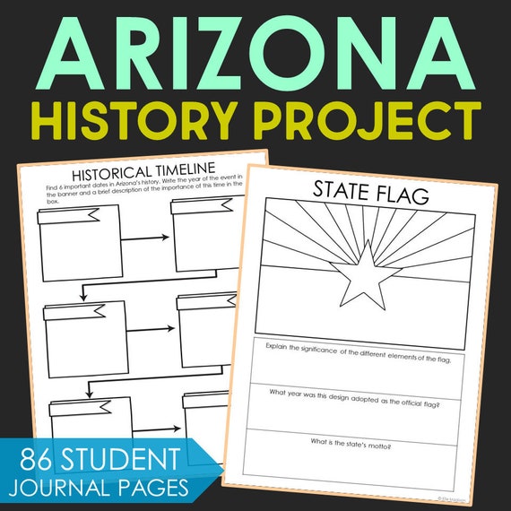 ARIZONA Social Studies State History Project Homeschool Etsy