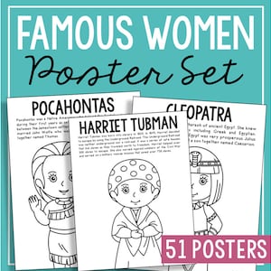 WOMEN'S HISTORY MONTH Coloring Pages Activity | Social Studies Bulletin ...