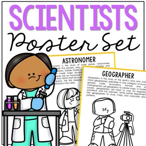 Pode incluir: Ilustração em preto e branco de dois cientistas, um astrônomo e um geógrafo. O astrônomo está segurando um telescópio e o geógrafo está segurando uma câmera e um tripé. O texto "ASTRONOMER" e "GEOGRAPHER" está incluído na imagem.