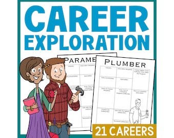 Career Exploration Project for Kids | Homeschool Writing and Research Activity | English Language Arts | Grades 6-12