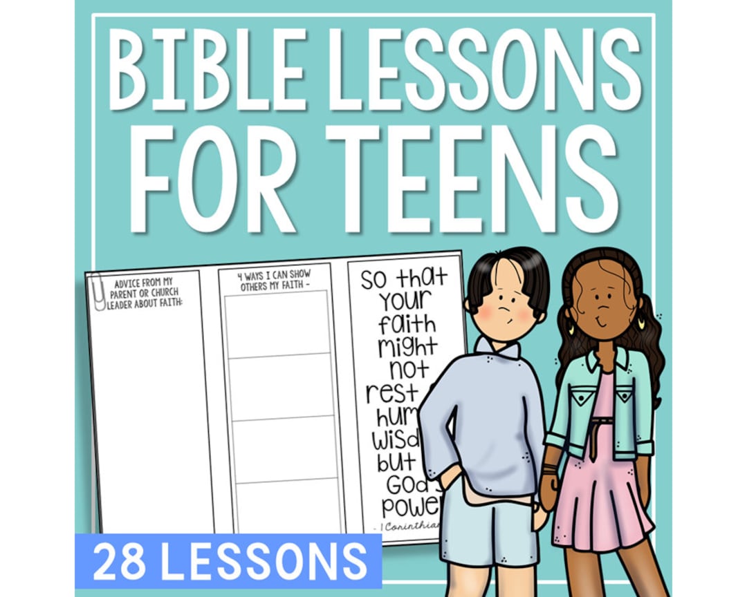 BIBLE LESSONS for Teens Activity Christian Homeschool Youth Group
