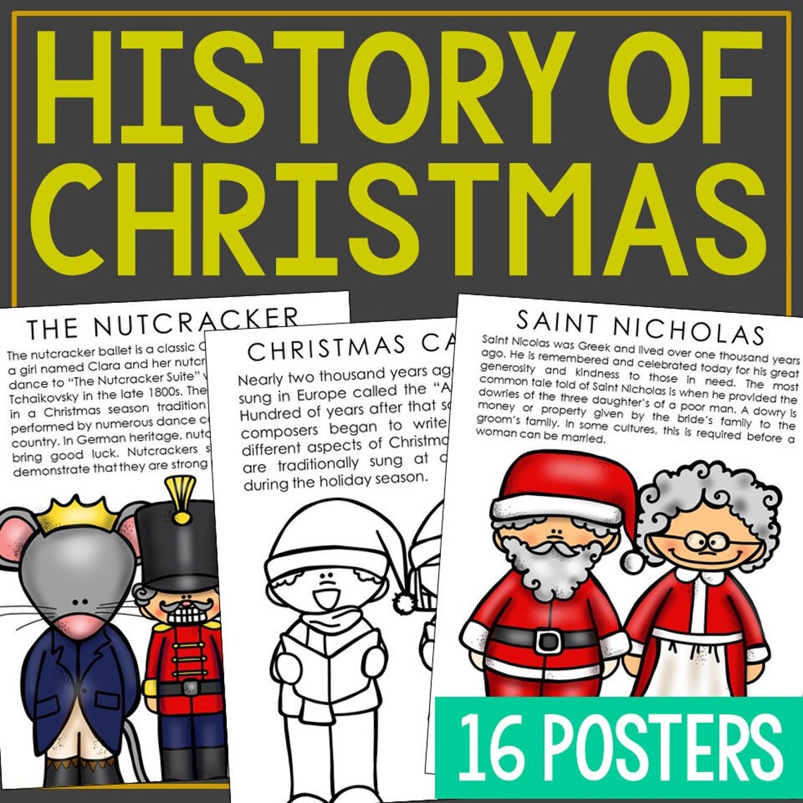 HISTORY OF CHRISTMAS Symbols Social Studies Printables Etsy