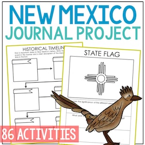 NEW MEXICO State History Project Activity | Social Studies Unit Study Lesson Plans | 4th 5th 6th 7th Grade | Homeschool Printable Worksheets