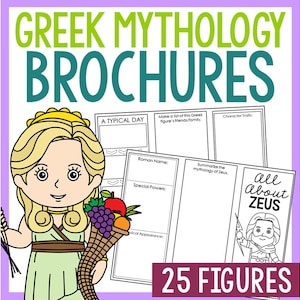 GREEK MYTHOLOGY Research Activity Projects Social Studies Homeschool Worksheets Ancient Greece Lesson Plans World History Notes image 1