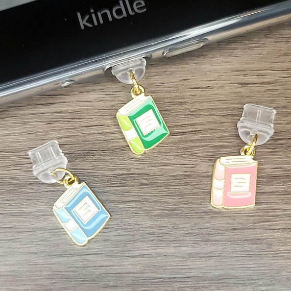 4pcs Breloques Pour Liseuse, Bouchons Anti-Poussière Créatifs