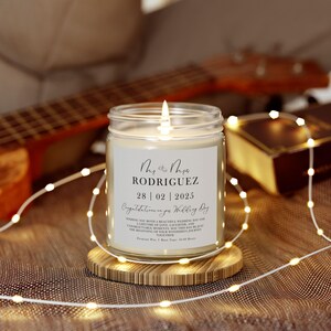 Unique Personalized Wedding Gift for Couple, Bride And Groom Gift, Wedding Candle Gift For Couple, Gift For Bride, Mr Mrs Gift