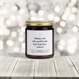 Gift for Coworker, Gift for Her, Retirement Gift Candle, Funny Farewell Present, Funny Gift İdea For Retiree Friend, Happy Retirement