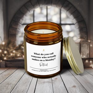 Retirement Gift Candle, Funny Farewell Present, Funny Gift İdea For Retiree Friend, Gift for Coworker, Gift for Her, Happy Retirement