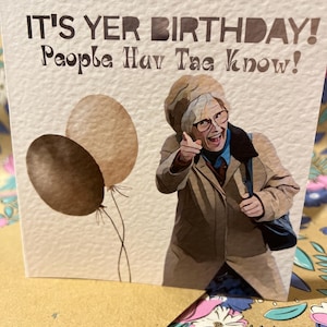 Still Game Scottish humour Happy Birthday Greeting Card Birthday Gift Card Funny Jack Victor Isa Weegie