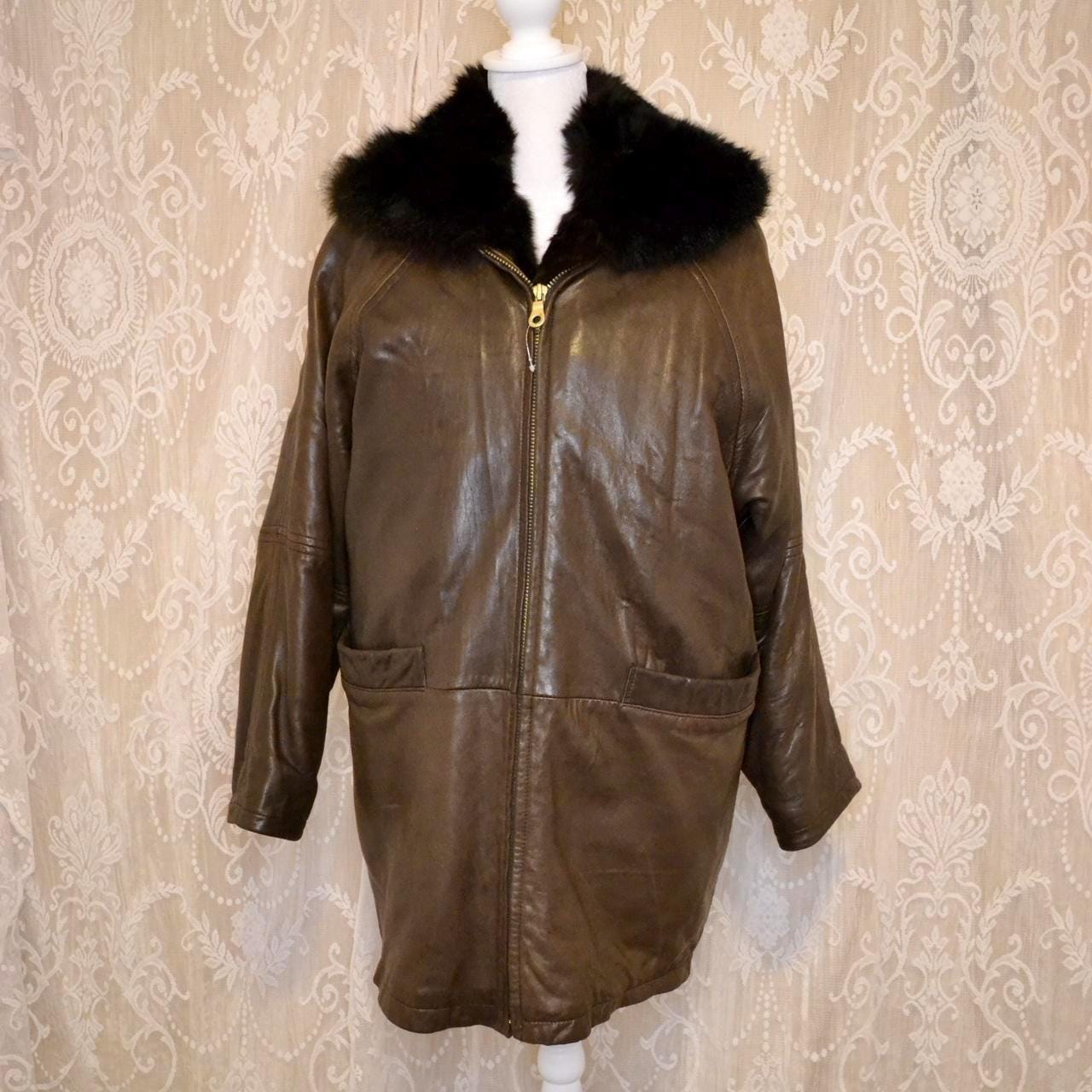 超高級【未使用】オポッサム ファージャケット レザー ブラウン レディース il_fullxfull.6836906499_red9.jpg